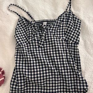 Old Navy Blue and White Tank Top